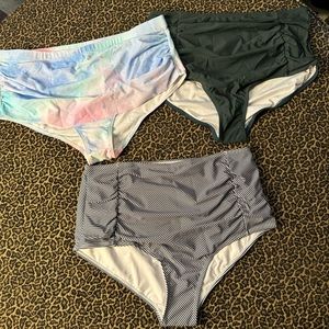 Meet.curve Three Piece Bundle of Bikini Bottoms 2XL